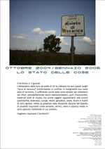 Locandina ottobre '04/gennaio '05 – lo stato delle cose